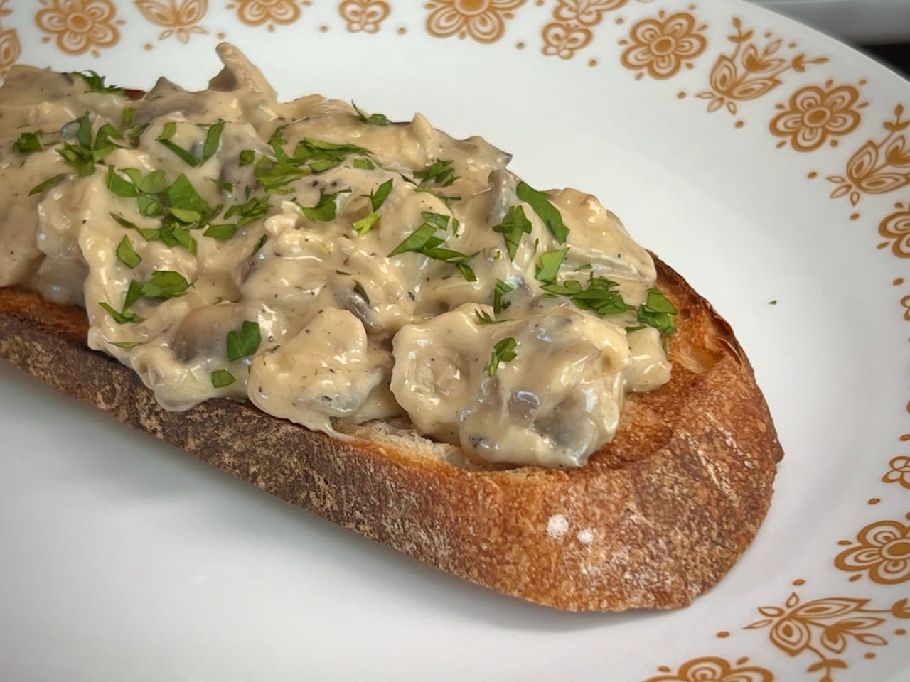 Chicken Mushroom Tartine